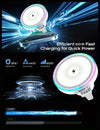 RGB Light Car Magnetic Phone Holder  Wireless Charger for phone Fast Charging Dock