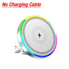 RGB Light Car Magnetic Phone Holder  Wireless Charger for phone Fast Charging Dock
